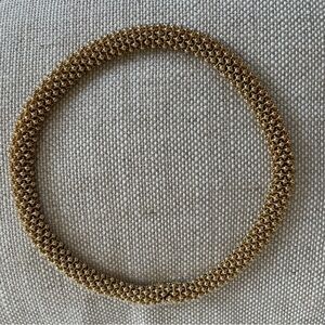 Vintage 40’s Ciner Gold Tone Ball Beaded Choker Necklace